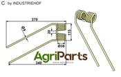 Tedder tine - left - AgriParts
