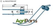 Hay rake tine - AgriParts