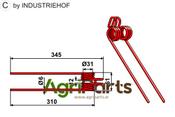 Hay rake tine - AgriParts