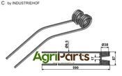Hay rake tine - AgriParts
