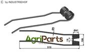Hay rake tine - left - AgriParts
