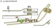 Hay rake tine - right - AgriParts