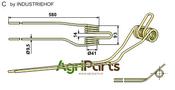 Hay rake tine - left - AgriParts
