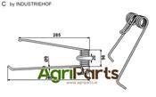 Tedder tine - left - AgriParts