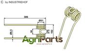 Tedder tine - AgriParts