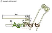 Tedder tine - left - AgriParts