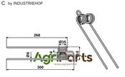 Tedder tine - AgriParts