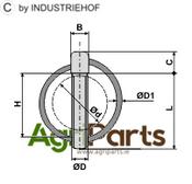 Linch pins according to DIN 11023 - AgriParts image