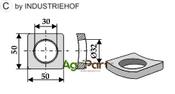 Curved welding plate - AgriParts image
