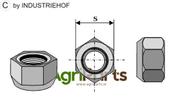 Cone-shaped nut - AgriParts