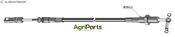 Push pull control cable - 2400 - AgriParts