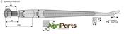 Spoon-shaped tine 1100 - AgriParts