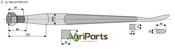 Spoon-shaped tine 1100 - AgriParts