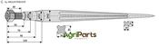 Front loading tine 1100 - AgriParts