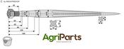 Front loading tine 1100 - AgriParts