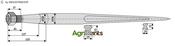Front loading tine 1100 - AgriParts