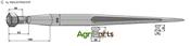 Front loading tine 1100 - AgriParts