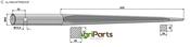 Front loading tine 1100 - AgriParts