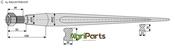 Blunt tine 1200 - AgriParts