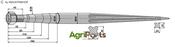 Front loading tine 1200 - AgriParts