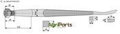 Spoon-shaped tine 1250 - AgriParts