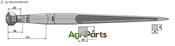 Front loading tine 1250 - AgriParts