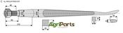 Spoon-shaped tine 1400 - AgriParts