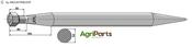 Front loading tine 1000 - AgriParts