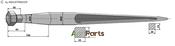 Extra heavy tine 1400 - AgriParts
