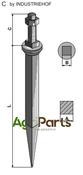 Harrow teeth from boron steel with square neck - AgriParts