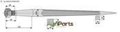 Front loading tine 600 - AgriParts