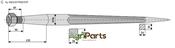 Front loading tine 600 - AgriParts