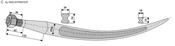 Bale grab claws 760 - AgriParts
