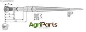 Front loading tine 800 - AgriParts
