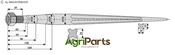 Front loading tine 820 - AgriParts