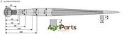 Front loading tine 640 - AgriParts