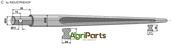 Front loading tine 820 - AgriParts
