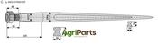 Front loading tine 850 - AgriParts