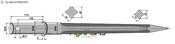 Front loading tine 850 - AgriParts