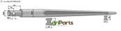Front loading tine 850 - AgriParts