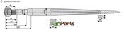 Front loading tine 885 - AgriParts