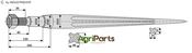 Front loading tine 890 - AgriParts