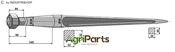 Front loading tine 900 - AgriParts