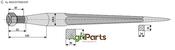 Front loading tine 910 - AgriParts