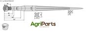Front loading tine 900 - AgriParts