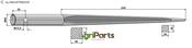 Front loading tine 980 - AgriParts