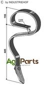 Compact harrow tine 32x10 with share - AgriParts