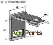 Clamp for tine 32 x 10 - AgriParts