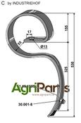 Harrow tine with share ''Agrilla Super'' - AgriParts