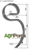Big harrow tine - AgriParts